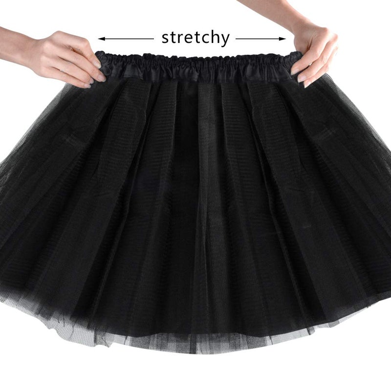 Miayon 1980s Fancy Outfits Dress Costume Accessories for Girl Kids Halloween Black - Image 4